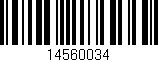 Código de barras (EAN, GTIN, SKU, ISBN): '14560034'