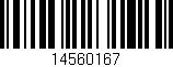 Código de barras (EAN, GTIN, SKU, ISBN): '14560167'