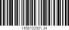 Código de barras (EAN, GTIN, SKU, ISBN): '1456102001.34'
