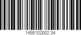 Código de barras (EAN, GTIN, SKU, ISBN): '1456102002.34'