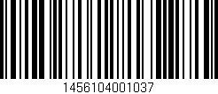 Código de barras (EAN, GTIN, SKU, ISBN): '1456104001037'