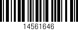 Código de barras (EAN, GTIN, SKU, ISBN): '14561646'