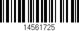Código de barras (EAN, GTIN, SKU, ISBN): '14561725'