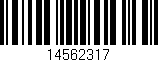 Código de barras (EAN, GTIN, SKU, ISBN): '14562317'