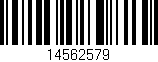 Código de barras (EAN, GTIN, SKU, ISBN): '14562579'