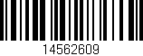 Código de barras (EAN, GTIN, SKU, ISBN): '14562609'