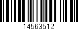 Código de barras (EAN, GTIN, SKU, ISBN): '14563512'