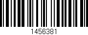 Código de barras (EAN, GTIN, SKU, ISBN): '1456381'