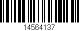 Código de barras (EAN, GTIN, SKU, ISBN): '14564137'