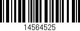 Código de barras (EAN, GTIN, SKU, ISBN): '14564525'