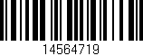 Código de barras (EAN, GTIN, SKU, ISBN): '14564719'