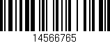 Código de barras (EAN, GTIN, SKU, ISBN): '14566765'