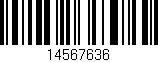 Código de barras (EAN, GTIN, SKU, ISBN): '14567636'
