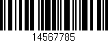 Código de barras (EAN, GTIN, SKU, ISBN): '14567785'