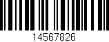 Código de barras (EAN, GTIN, SKU, ISBN): '14567826'
