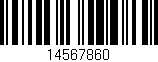 Código de barras (EAN, GTIN, SKU, ISBN): '14567860'