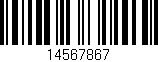 Código de barras (EAN, GTIN, SKU, ISBN): '14567867'