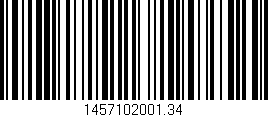 Código de barras (EAN, GTIN, SKU, ISBN): '1457102001.34'