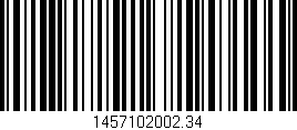 Código de barras (EAN, GTIN, SKU, ISBN): '1457102002.34'