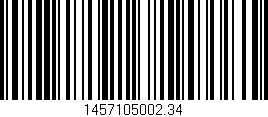 Código de barras (EAN, GTIN, SKU, ISBN): '1457105002.34'