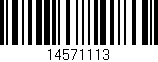 Código de barras (EAN, GTIN, SKU, ISBN): '14571113'