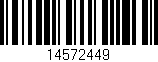 Código de barras (EAN, GTIN, SKU, ISBN): '14572449'