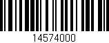Código de barras (EAN, GTIN, SKU, ISBN): '14574000'