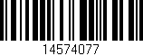 Código de barras (EAN, GTIN, SKU, ISBN): '14574077'