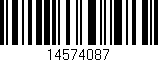 Código de barras (EAN, GTIN, SKU, ISBN): '14574087'
