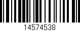 Código de barras (EAN, GTIN, SKU, ISBN): '14574538'