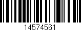 Código de barras (EAN, GTIN, SKU, ISBN): '14574561'