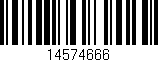 Código de barras (EAN, GTIN, SKU, ISBN): '14574666'