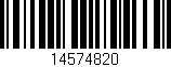 Código de barras (EAN, GTIN, SKU, ISBN): '14574820'
