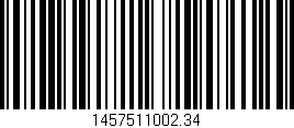 Código de barras (EAN, GTIN, SKU, ISBN): '1457511002.34'