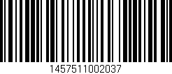 Código de barras (EAN, GTIN, SKU, ISBN): '1457511002037'