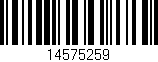 Código de barras (EAN, GTIN, SKU, ISBN): '14575259'