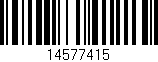 Código de barras (EAN, GTIN, SKU, ISBN): '14577415'