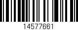 Código de barras (EAN, GTIN, SKU, ISBN): '14577661'