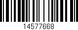 Código de barras (EAN, GTIN, SKU, ISBN): '14577668'