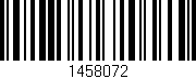 Código de barras (EAN, GTIN, SKU, ISBN): '1458072'