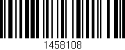 Código de barras (EAN, GTIN, SKU, ISBN): '1458108'