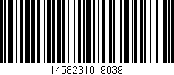 Código de barras (EAN, GTIN, SKU, ISBN): '1458231019039'