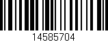 Código de barras (EAN, GTIN, SKU, ISBN): '14585704'
