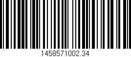 Código de barras (EAN, GTIN, SKU, ISBN): '1458571002.34'
