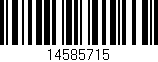 Código de barras (EAN, GTIN, SKU, ISBN): '14585715'