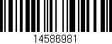Código de barras (EAN, GTIN, SKU, ISBN): '14586981'