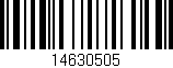 Código de barras (EAN, GTIN, SKU, ISBN): '14630505'