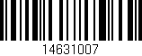 Código de barras (EAN, GTIN, SKU, ISBN): '14631007'