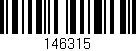 Código de barras (EAN, GTIN, SKU, ISBN): '146315'