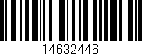 Código de barras (EAN, GTIN, SKU, ISBN): '14632446'